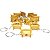 Chaveiro Lembrancinhas Evangélicas Arca da Aliança Dourada Pacote Com 50 Peças - Imagem 5