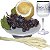 Kit Arranjo Santa Ceia Bandeja Pedestal 20cm Pão Italiano P Uva Taça 290ml e Trigo - Imagem 2