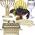 Kit Arranjo Santa Ceia Bandeja Luxo Degradê  Pão Italiano M Uvas Taça Arca Aliança 15cm Candelabro 16cm Trigo - Imagem 1