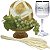 Kit Arranjo Santa Ceia Bandeja Luxo Degradê Pão Italiano M Uva Taça 290ml Trigo - Imagem 2