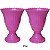 Kit 2 Vasos Real Para Decoração De Festa 20cm Altura Cores Escuras - Imagem 4