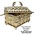 Kit Arranjo Santa Ceia Bandeja Pedestal Pão Italiano Taças Arca 15cm Candelabro Gd Uvas e trigo - Imagem 6