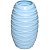 Vaso Ondulado Plástico Solitário 23,5cm Altura Para Trigo Flores E Decorações - Imagem 3