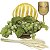 Kit Arranjo Santa Ceia Bandeja Pedestal 23cm Pão Médio Uvas e Trigo - Imagem 1