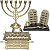 Kit Candelabro Arca Da Aliança Acessórios e Tábuas 10 Mandamentos - Imagem 1