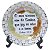 Prato Porcelana Grande Fundo Decorativo 21cm Diâmetro - Imagem 1