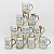 Caneca De Porcelana 200ml Cores e Mensagens Sortidas - Imagem 1