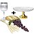 Kit Arranjo Santa Ceia Bandeja Pedestal Pão P Uva 24cm Taça e Trigo - Imagem 1