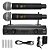 Microfone sem Fio Duplo 96 Canais UHF 320M MXT - Imagem 1