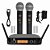 Microfone sem Fio Duplo 96 Canais com Display UHF 520M MXT - Imagem 1