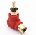 Adaptador RCA Macho x RCA Fêmea 90º - Imagem 3