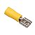 Terminal Pré-Isolado Faston Fêmea 4mm Amarelo - Imagem 1