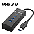 HUB USB 3.0 4 PORTAS 5GBPS KA-1169 - KAPBOM - Imagem 1