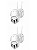 Kit 2x Camera  Speed Dome Wi-fi Hz-a8 360 Ip66 2mp Branco - Imagem 1