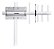 Antena Externa Para Celular Aquario Cf-820 800mhz 20dbi - Imagem 2