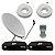 Kit Antena 2 Recetpores Bedin Lnb Duplo E 2 Cabos - Imagem 1