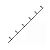 Kit 16x Haste Cerca Eletrica Ferro 90cm 10,5mm 6 Isoladores - Imagem 1
