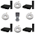 Kit 4 Receptor Digital Banda C/ku Full Hd B7 Century - Imagem 1