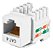 Conector Lan/rede Rj45 Cat6 Femea Utp Branco - Imagem 1