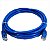 Cabo Patch Cord Cat5e Utp, Azul, 1 Metro - Imagem 1