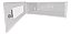 Mini Rack Max Eletron 3U Branco de 350mm com Visor em - Imagem 2