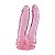 Penis Duplo Transparente com Super Ventosa, 17,3 X 3,5 Cms - Imagem 4