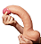Penis Realistico com Escroto e Ventosa Silicone Premium 19x5 cms Grande e Grosso - Imagem 2