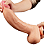 Penis Realistico com Escroto e Ventosa Silicone Premium 19x5 cms Grande e Grosso - Imagem 1