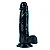 Penis em Silicone Gel com Super Ventosa Tamanho 20 x 5 Cms Cores - Imagem 2