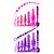 Kit Plug Anal de Silicone Jelly com Vibrador - 8 Peças - 2 Cores - Imagem 3
