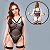 Kit Ajustável Fetiche Harness Corporal com Algemas e Cinta Liga - Imagem 9