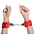 Algema Bracelete Pelúcia Vermelha Dominatrix - Imagem 2