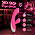 Vibrador com Sugador de Clitóris, Carregamento USB, 12 Intensidades - Imagem 1
