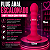 Plug Anal Escalonado Soft Touch com Ventosa Tamanho 13 Cms - Imagem 2