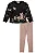 CONJUNTO BATA MANGA LONGA ESTAMPADA E LEGGING EM MALHA SOFT LINE INFANTI - Imagem 1