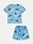 CONJUNTO DE PIJAMA T-SHIRT MANGA CURTA E BERMUDA STITCH QUE BRILHA NO ESCURO YOUCCIE - Imagem 2