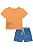 CONJUNTO CAMISETA MANGA CURTA ESTAMPADA E BERMUDA JEANS LUC.BOO - Imagem 1