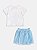 CONJUNTO BLUSA MANGA CURTA E SHORT SAIA EM TULE STITCH MOMI - Imagem 2