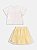 CONJUNTO BLUSA MANGA CURTA E SAIA EM TULE PRINCESAS DISNEY MOMI - Imagem 2