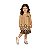 Vestido Infantil Manga Longa Animal Print na barra Milon - Imagem 2