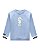 Blusa Infantil Moletom Onda Marinha Azul - Imagem 1