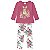 Conjunto Infantil Milon Inverno Coelhinho Floral - Imagem 6