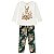 Conjunto Infantil Milon Inverno Coelhinho Floral - Imagem 1