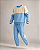 Conjunto Infantil Onda Marinha Moletom Azul e Bege - Imagem 6