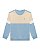 Conjunto Infantil Onda Marinha Moletom Azul e Bege - Imagem 2
