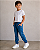 Calça Infantil Onda Marinha Malha Jeans Azul - Imagem 3