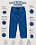 Calça Infantil Onda Marinha Malha Jeans Azul - Imagem 6