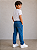 Calça Infantil Onda Marinha Malha Jeans Azul - Imagem 4