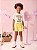 Conjunto Infantil Momi Hello Kitty Off White e Amarelo - Imagem 3
