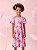 Vestido Infantil Momi Stitch Rosa com Babados - Imagem 4